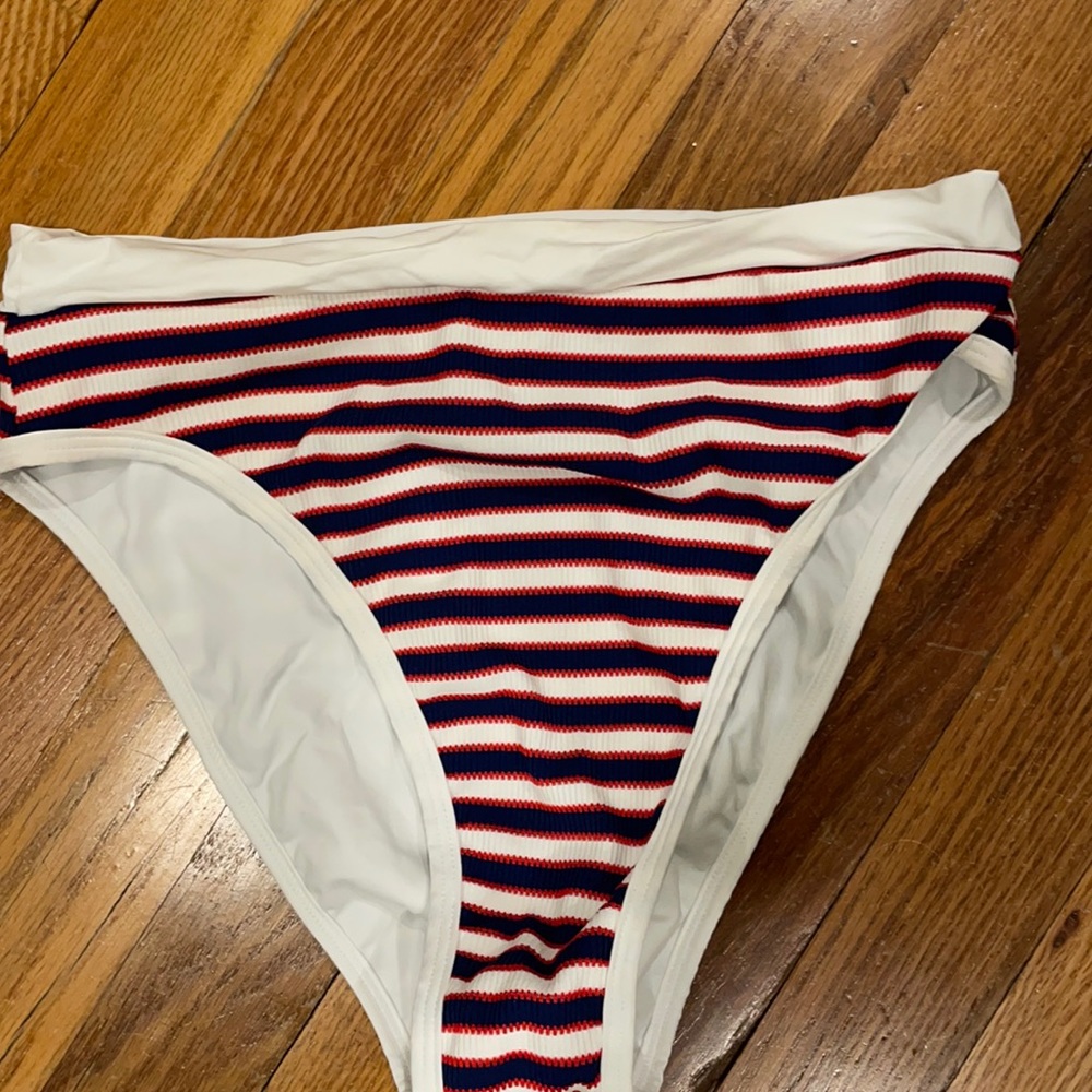 L space stripped bikini bottom